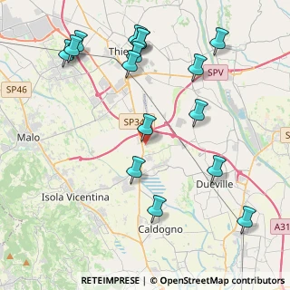 Mappa Via Zanella Giacomo, 36030 Villaverla VI, Italia (4.885)