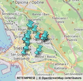 Mappa Viale Raffaello Sanzio, 34128 Trieste TS, Italia (1.23389)