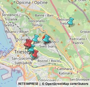 Mappa Viale Raffaello Sanzio, 34128 Trieste TS, Italia (1.42273)