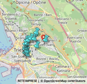 Mappa Viale Raffaello Sanzio, 34128 Trieste TS, Italia (1.525)