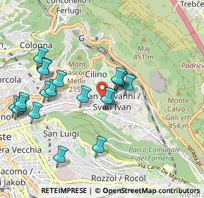 Mappa Viale Raffaello Sanzio, 34128 Trieste TS, Italia (0.9905)