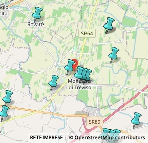 Mappa Via Antonio Calvani, 31050 Monastier di Treviso TV, Italia (3.1325)