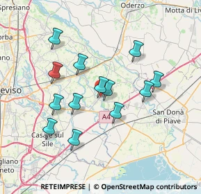 Mappa Via Antonio Calvani, 31050 Monastier di Treviso TV, Italia (6.46769)