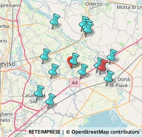 Mappa Via Antonio Calvani, 31050 Monastier di Treviso TV, Italia (6.93857)