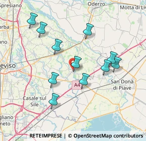 Mappa Via Antonio Calvani, 31050 Monastier di Treviso TV, Italia (7.08818)