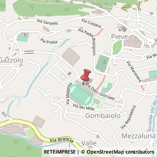 Mappa Via X Giornate, 40, 25065 Lumezzane, Brescia (Lombardia)