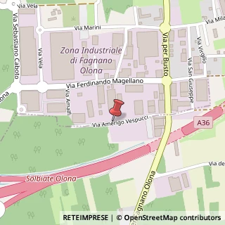 Mappa Via Vespucci, 10, 21058 Fagnano Olona, Varese (Lombardia)