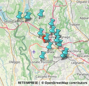 Mappa Via Eupilio, 21010 Cardano Al Campo VA, Italia (6.11824)