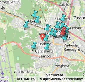 Mappa Via Eupilio, 21010 Cardano Al Campo VA, Italia (1.5655)