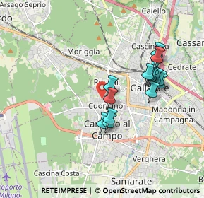 Mappa Via Eupilio, 21010 Cardano Al Campo VA, Italia (1.61067)