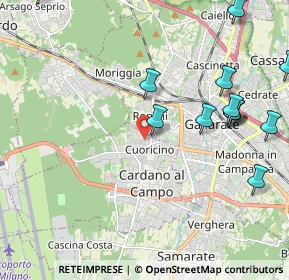 Mappa Via Eupilio, 21010 Cardano Al Campo VA, Italia (2.54615)