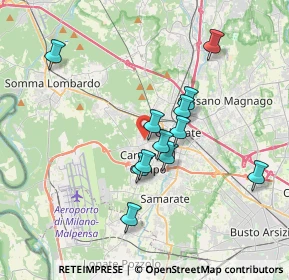 Mappa Via Eupilio, 21010 Cardano Al Campo VA, Italia (3.10917)