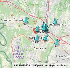 Mappa Via Eupilio, 21010 Cardano Al Campo VA, Italia (2.43917)
