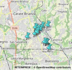 Mappa Piazza S. Fermo, 20847 Albiate MB, Italia (0.96083)