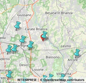 Mappa Piazza S. Fermo, 20847 Albiate MB, Italia (6.51071)