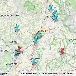 Mappa Via Piave, 20866 Carnate MB, Italia (5.09917)