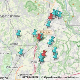 Mappa Via Piave, 20866 Carnate MB, Italia (3.83882)