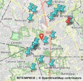 Mappa Via Luigi Cagnola, 20831 Seregno MB, Italia (2.0955)