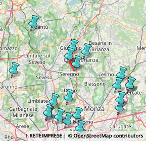 Mappa Via Luigi Cagnola, 20831 Seregno MB, Italia (9.79)