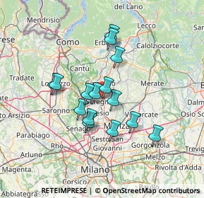 Mappa Via Luigi Cagnola, 20831 Seregno MB, Italia (11.02267)