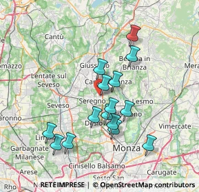 Mappa Via Maloia, 20831 Seregno MB, Italia (6.56533)