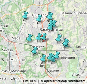 Mappa Via Maloia, 20831 Seregno MB, Italia (3.13111)