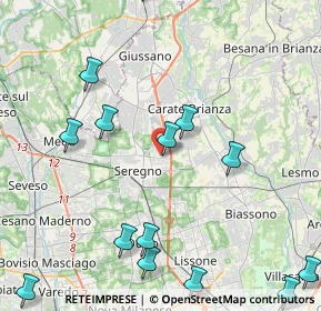 Mappa Via Maloia, 20831 Seregno MB, Italia (5.50929)