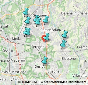 Mappa Via Maloia, 20831 Seregno MB, Italia (3.39)