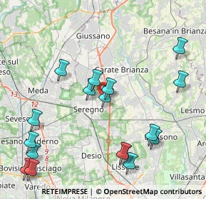 Mappa Via Maloia, 20831 Seregno MB, Italia (4.81235)