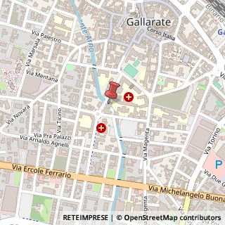 Mappa Via Antonio Fogazzaro, 4, 21013 Gallarate, Varese (Lombardia)
