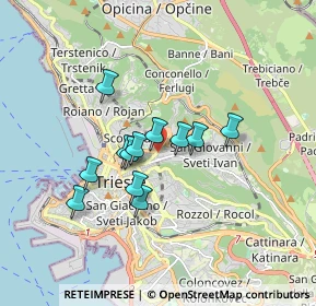 Mappa Scala Enrico Ferolli, 34126 Trieste TS, Italia (1.28667)