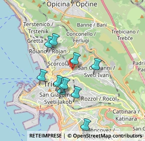 Mappa Scala Enrico Ferolli, 34126 Trieste TS, Italia (1.7425)