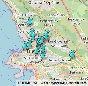 Mappa Scala Enrico Ferolli, 34126 Trieste TS, Italia (1.16933)