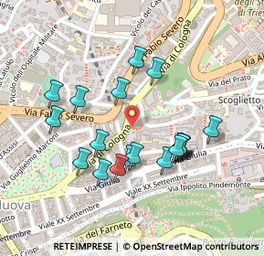 Mappa Scala Enrico Ferolli, 34126 Trieste TS, Italia (0.2095)