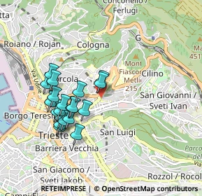 Mappa Scala Enrico Ferolli, 34126 Trieste TS, Italia (0.847)