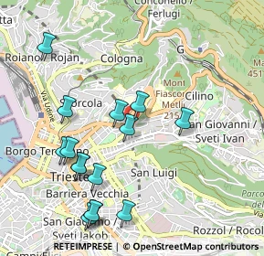 Mappa Scala Enrico Ferolli, 34126 Trieste TS, Italia (1.072)