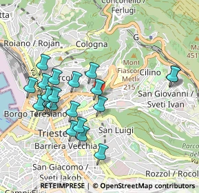 Mappa Scala Enrico Ferolli, 34126 Trieste TS, Italia (0.977)