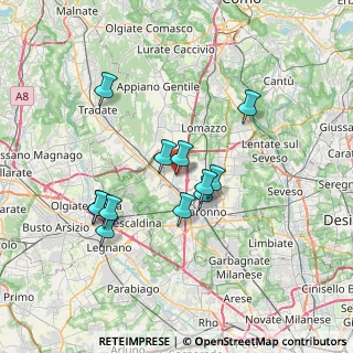 Mappa Via Vittorio Emanuele, 22078 Turate CO, Italia (6.155)