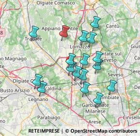 Mappa Via C. B. Cavour, 22078 Turate CO, Italia (6.32706)