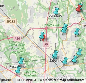 Mappa Via C. B. Cavour, 22078 Turate CO, Italia (5.45357)