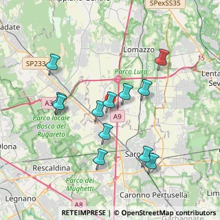 Mappa Via C. B. Cavour, 22078 Turate CO, Italia (3.56917)