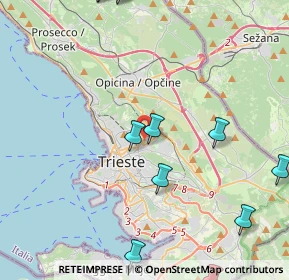 Mappa 34127 Trieste TS, Italia (5.74333)