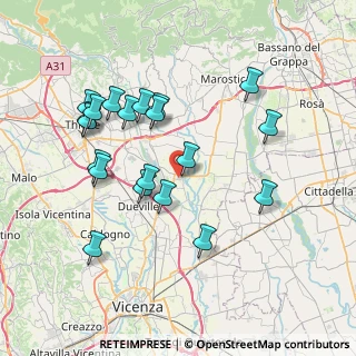 Mappa 36066 Sandrigo VI, Italia (7.462)