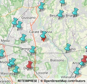 Mappa Via per Albiate, 20841 Carate Brianza MB, Italia (6.2755)