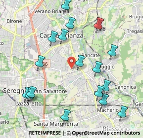 Mappa Via per Albiate, 20841 Carate Brianza MB, Italia (2.30706)