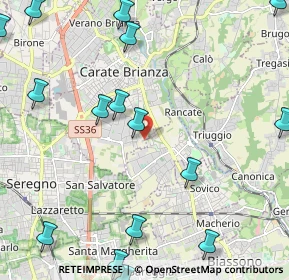 Mappa Via per Albiate, 20841 Carate Brianza MB, Italia (3.05375)