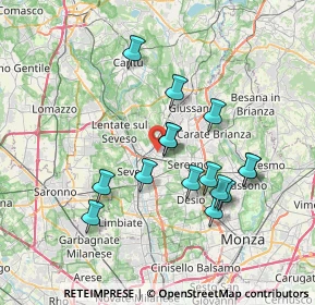 Mappa Via Lombardia, 20821 Meda MB, Italia (6.54067)