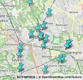 Mappa Via Galileo Galilei, 20821 Meda MB, Italia (1.993)
