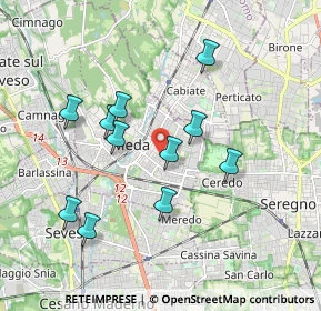 Mappa Via Lombardia, 20821 Meda MB, Italia (1.70182)