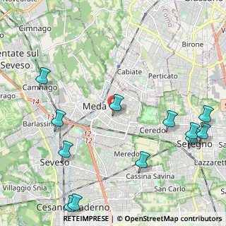 Mappa Via Lombardia, 20821 Meda MB, Italia (2.875)